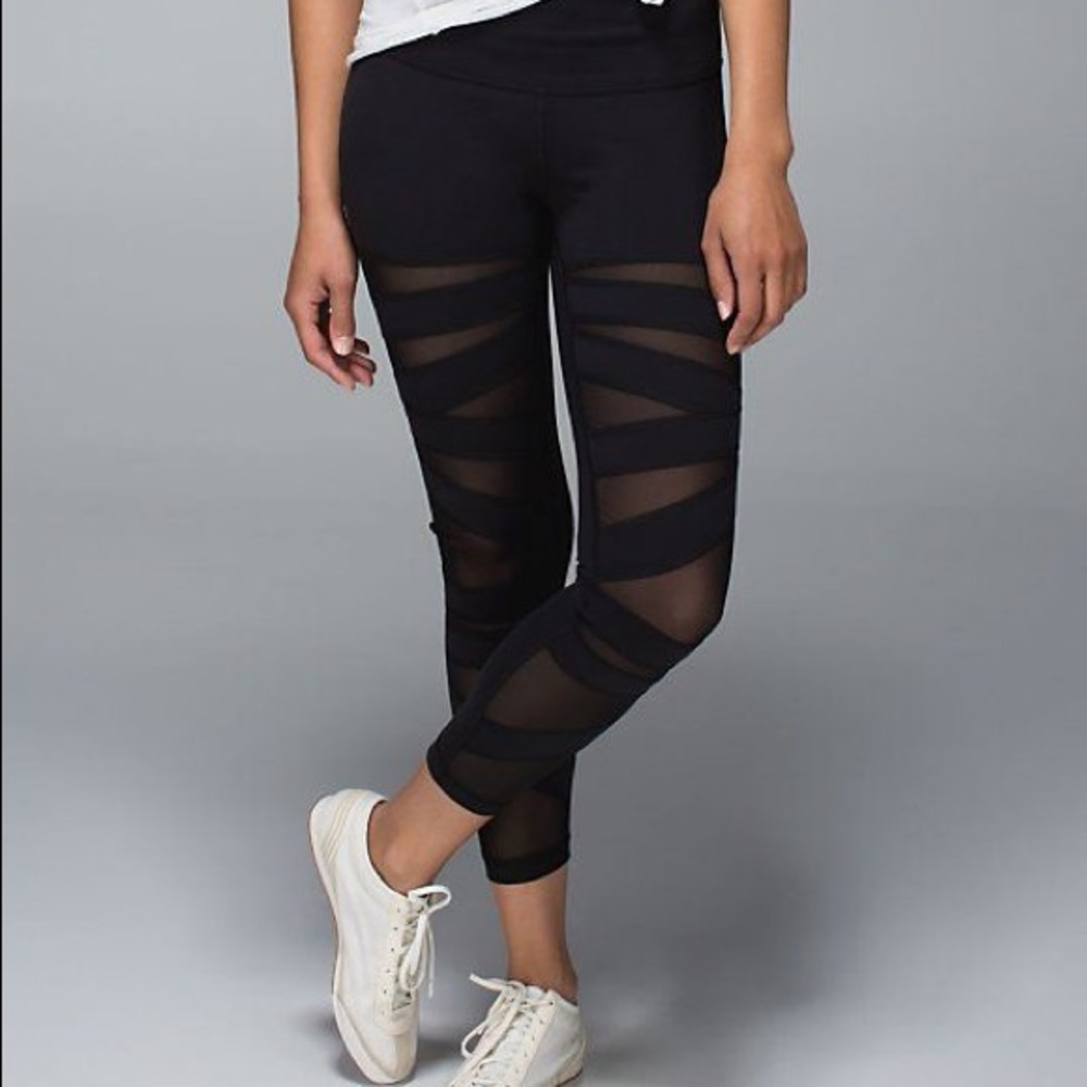 Lululemon ZigZag Mesh Black Legging